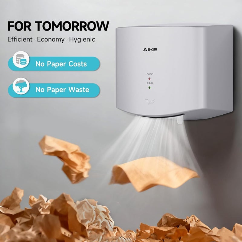 AIKE مجفف يدوي مدمج هوائي 110 فولت 1400 واط فضي (مع قابس 2 دبوس) نموذج AK2630S - Image 3